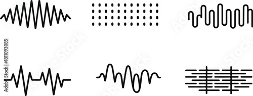 Abstract shapes and patterns in a modern minimalist design providing visual interest and graphic elements