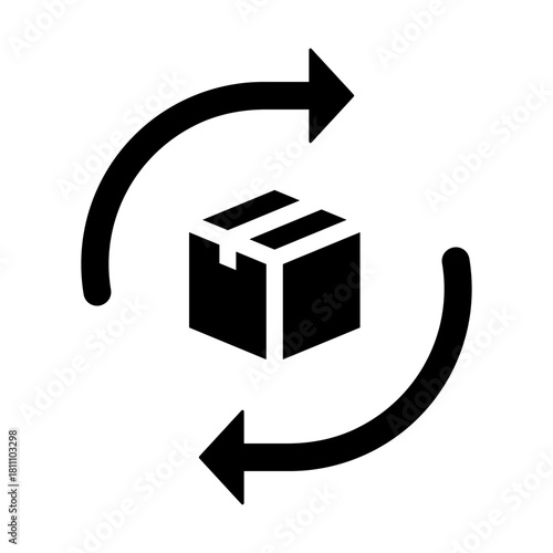 direct sales glyph icon