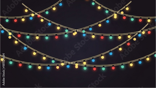 Festive String Lights A Colorful Celebration of Joy and Warmth