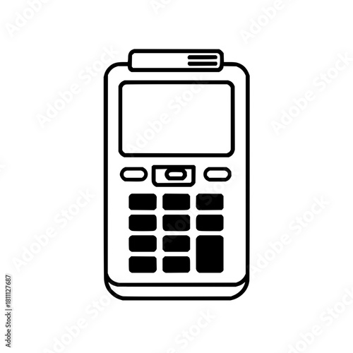 Pos terminal device payment terminal point of sale machine credit card reader electronic transaction system tool