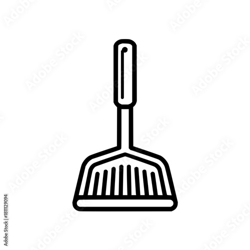 Outline litter scoop pet waste cleaning tool sanitation hygiene animal care cleanup accessory equipment for pets