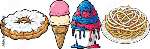 Assortment of Sweet Treats and Desserts