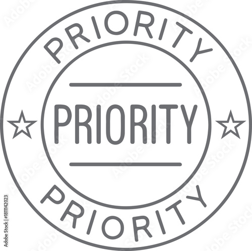 Priority Stamp Vector Art Design Ai Generated