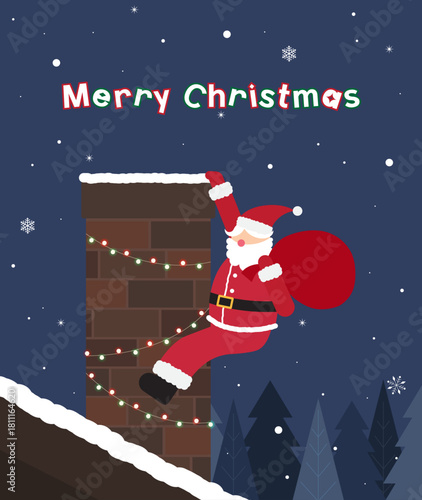 Christmas, Santa Claus, and a cozy chimney