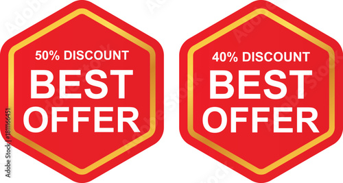 Special Discount Offer Badges for Sales and Promotions