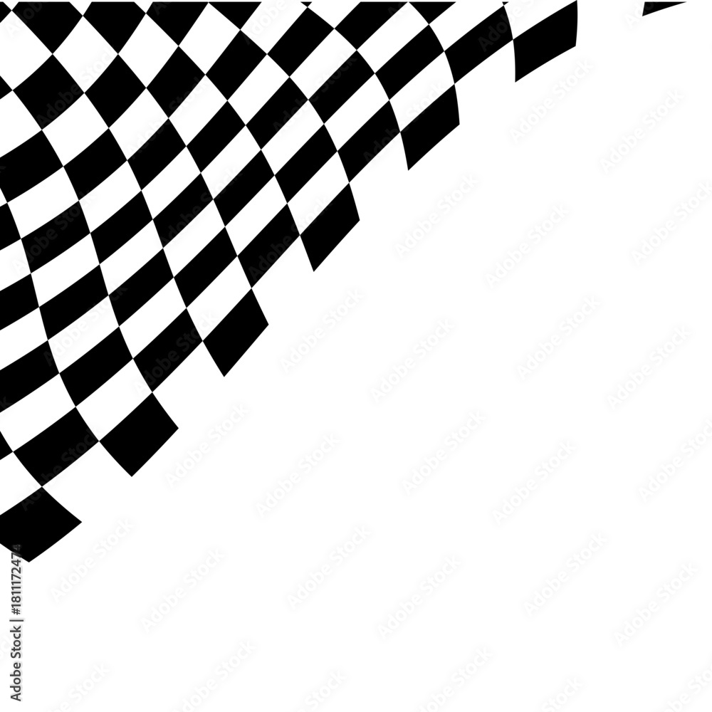 Obraz premium Racing Flag Corner