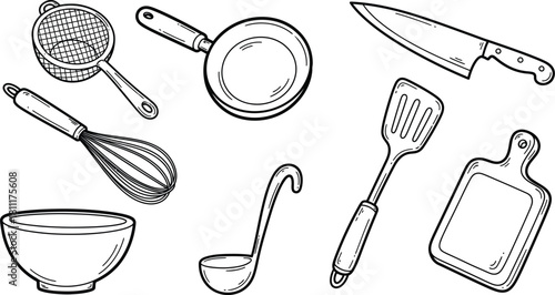 spoon fork and knife silhouette icon