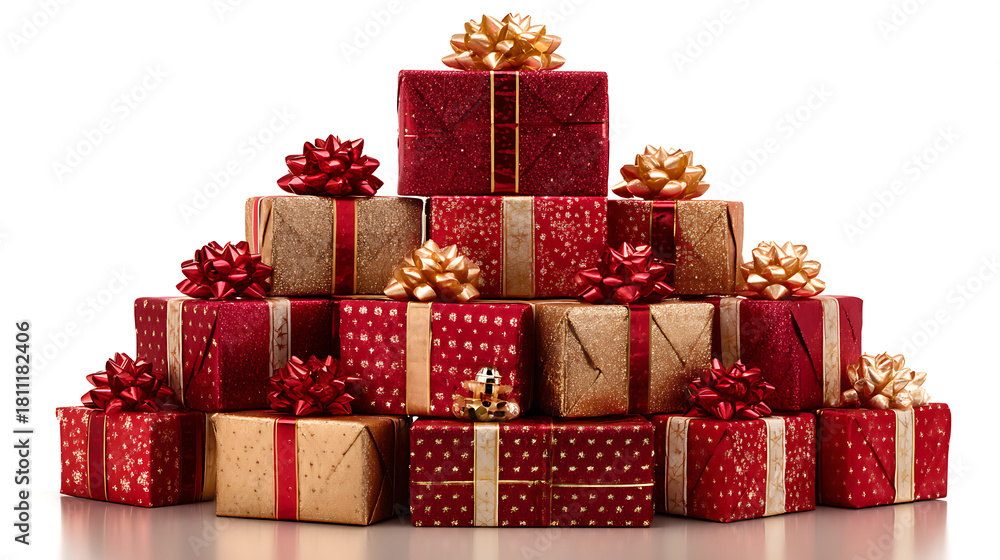 Obraz premium christmas gifts on white background 