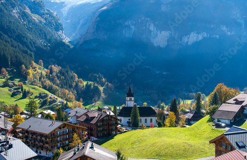 Beautiful village of Grindelwald, Switzerland