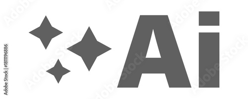Minimal AI Generate logo concept in flat vector style. Perfect for corporate branding, app development, and technology marketing.