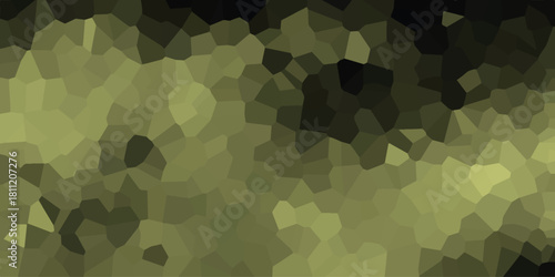Abstract mosaic pattern in shades of olive green and dark gray with irregular polygonal shapes creating a textured and geometric visual effect