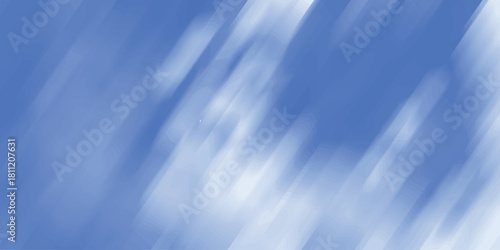 Bright blue and white abstract background with blurred diagonal brushstroke-like streaks conveying a sense of sky or water movement