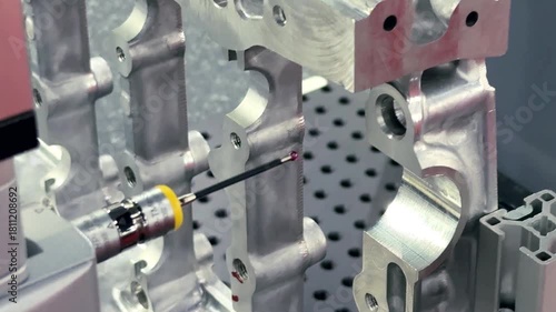 Automatic coordinate measurement machine (CMM) for inspection high precision part during working