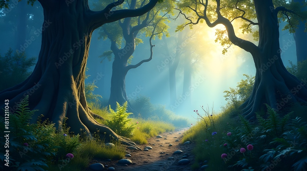 Obraz premium Serene Dreamy Forest