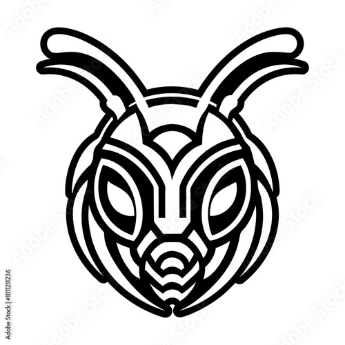 Filled style icon depicting a pismire symbol