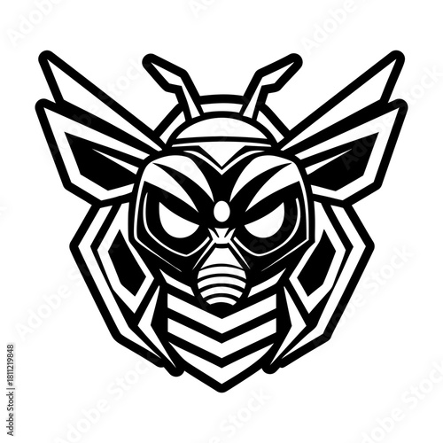 Glyph style icon representing a bee specie