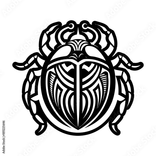 Glyph style icon showing an insect mascot