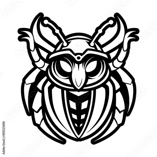Filled style icon showing a beetle symbol