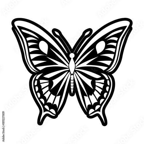 Filled style icon showing a fritillary logo