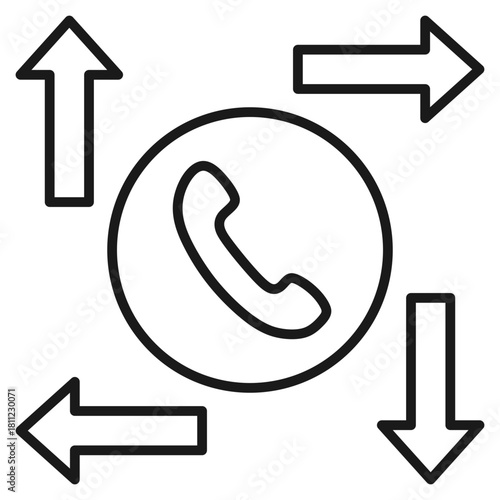 Telecommuniting Outline Icon