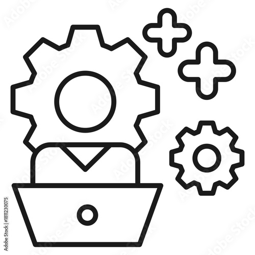 Profesional Development Outline Icon