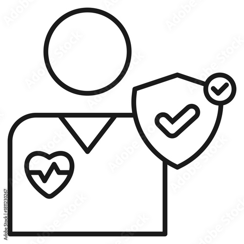 Life Insurance Outline Icon