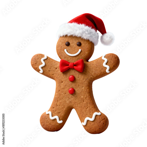 Wallpaper Mural christmas gingerbread cookies smile in transparent background Torontodigital.ca