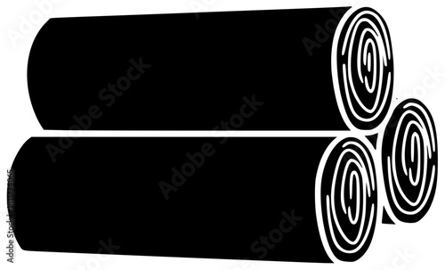 firewood illustration pile silhouette forest logo natural icon energy outline wood timber winter wooden fire brown log nature fuel shape nobody vector graphic background