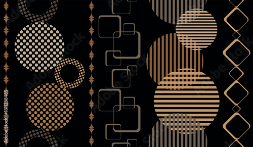 chain pattern geometric fabric design	