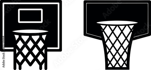Basketball hoop icon for mobile concept and web design.