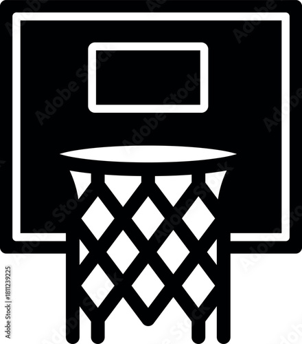 basketball ring line icon
