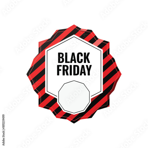 Bold Black Friday sale badge ready to promote your seasonal discounts