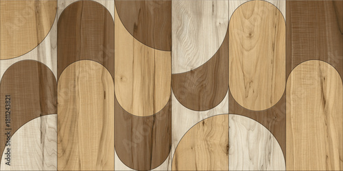 Fototapeta Naklejka Na Ścianę i Meble -  Geometric Natural Texture Decor