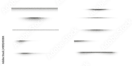 Soft grain shadows with smooth gradient fade and subtle stipple texture. Minimal abstract lines with dust and noise effects create gentle shading and clean graphic accents for modern layouts