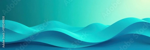 Abstract teal wave background, modern business theme, stylish, pattern