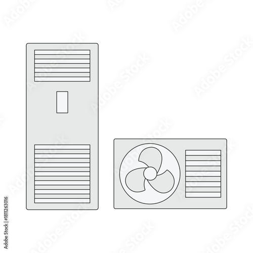 illustration of air conditioning units