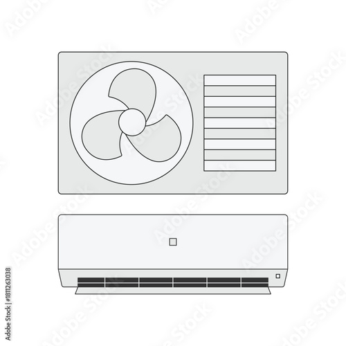 illustration of air conditioning units