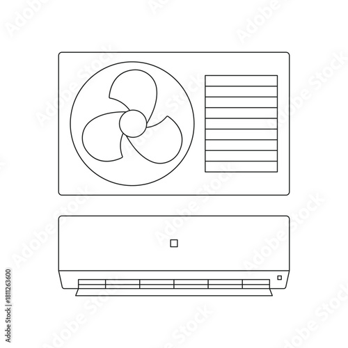 illustration of air conditioning units