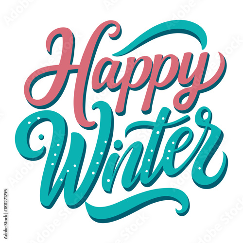 happy winter vector design 