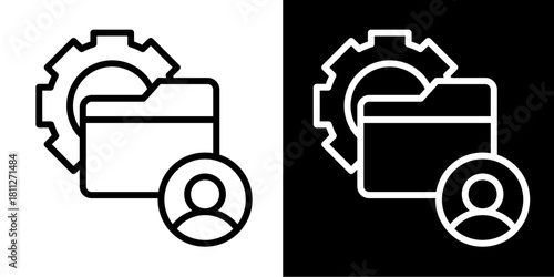 Complexity Icon Set White Style Collection
