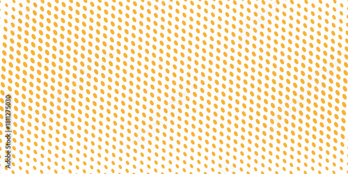 yellow polka dots pattern. Dotted gradient halftone background. art overlay backdrop. Horizontal templates using halftone dots pattern. Halftone dots background. Vector illustration
