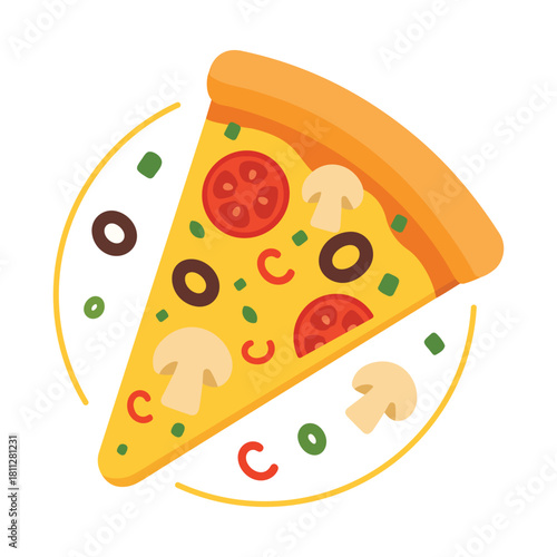 World Pizza Day Celebration Pizza Illustration