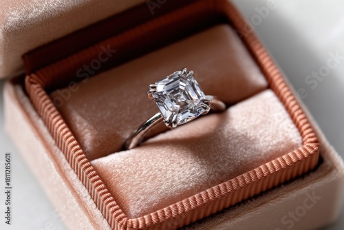 Luxury engagement ring Orly Diamonds box 14k white gold elegant sparkling diamond	