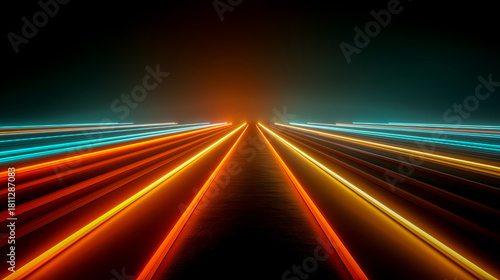 Fototapeta Naklejka Na Ścianę i Meble -  abstract background of colorful lines