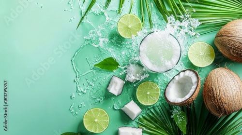 Summer drinks made exciting with coconut and lime fusion.