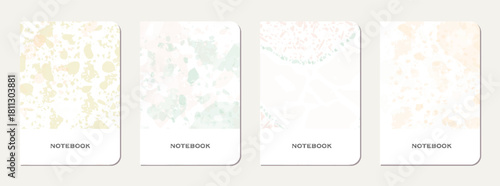 Notepad cover design. Terrazzo abstract
