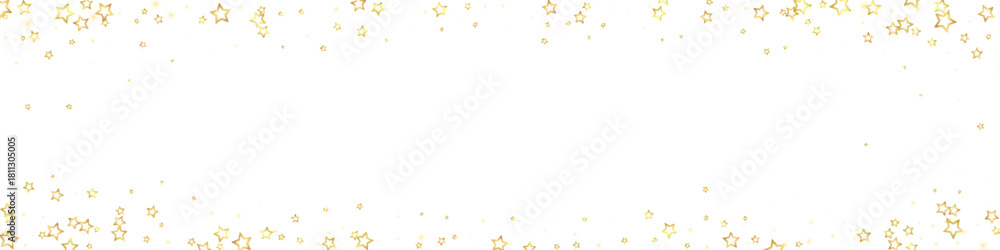 Naklejka premium Twinkle stars scattered around randomly, flying,