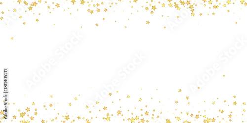 Magic stars vector overlay.  Gold stars scattered