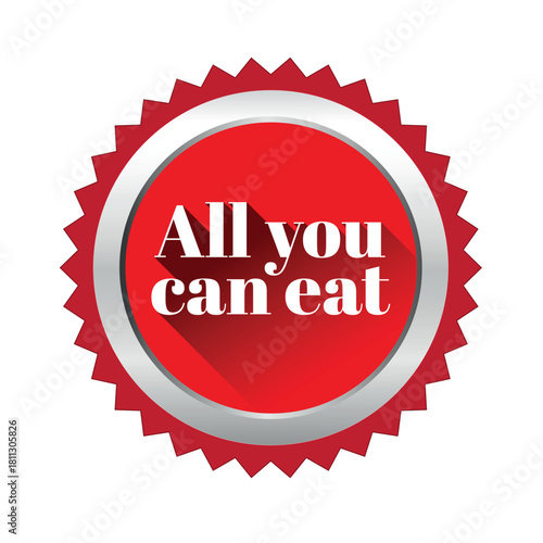 All you can eat label buffet