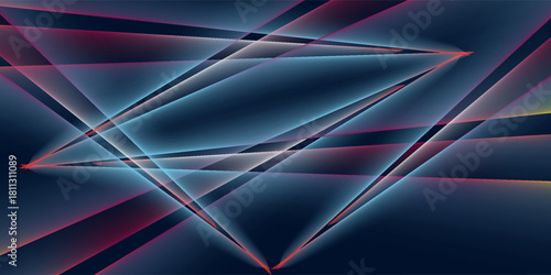 Coloured neon lights dark background vector design in eps 10